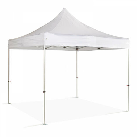 Tonnelle pliante en alu 4x4m blanc