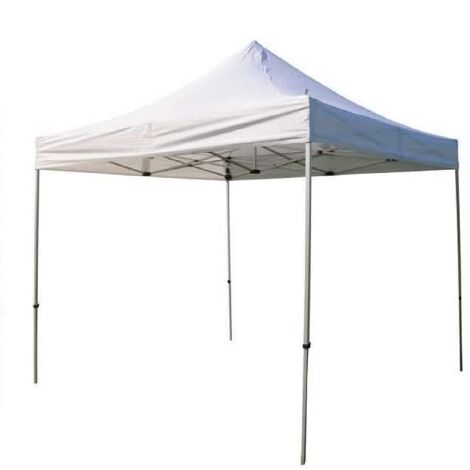 Tonnelle pliante en aluminium blanc 300x450 cm avec sac de transport