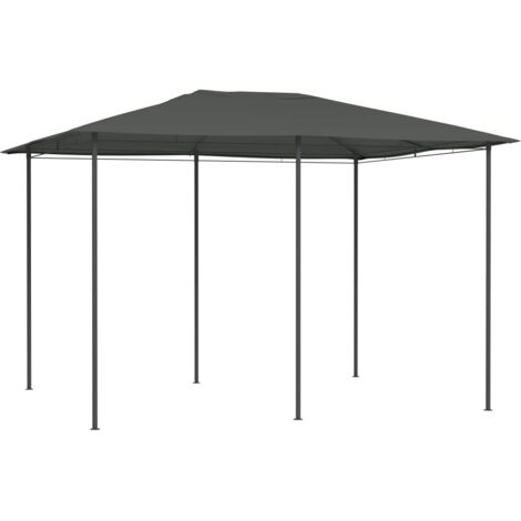 Tonnelle，Pergola de jardin，Belvédère 3x4x2,6 m Anthracite 160 g/m² XZZ55088