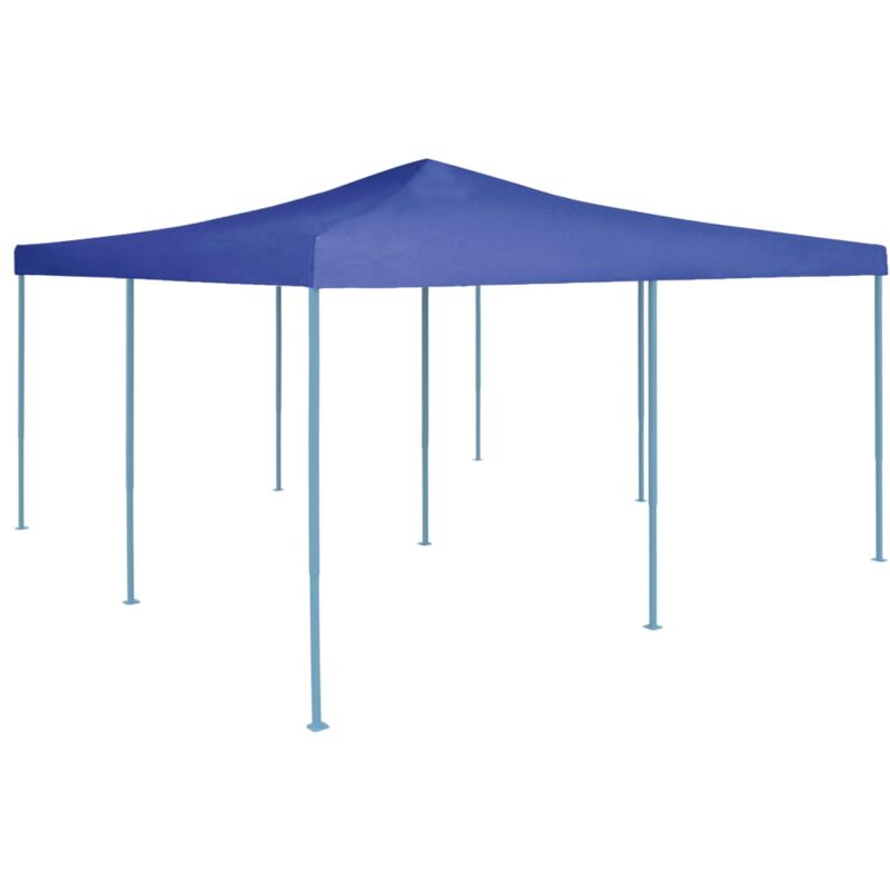 Tonnelle,Pergola de jardin,Belvédère pliable 5x5 m Bleu CFW59558