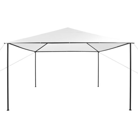 Tonnelle，Pergola de Jardin，Tente de Réception，Pavillon de Jardin 4x4x3 m Blanc 180 g/m² XZZ49814