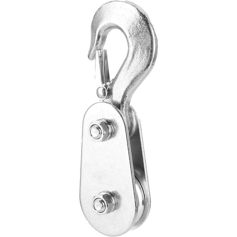 Image of KZQ - Tonnen Umlenkrolle mit Seilzug und Haken für utv atv Motocross Quad