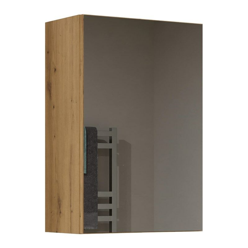 Hucoco - tonni - Armoire de toilette murale 1 porte - Meuble sdb avec miroir - Dimensions 40x22x60 cm - Rangement Salle de bain Hucoco - tonni - Armoire de toilette murale 1 porte - Meuble sdb avec miroir - Dimensions 40x22x60 cm - Rangement Salle de bain