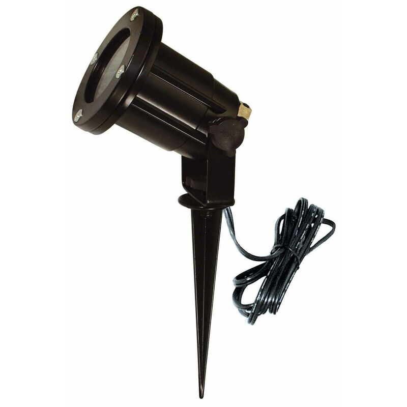 Faro Tono - 1 Light Outdoor Spike Light Black IP44, GU10