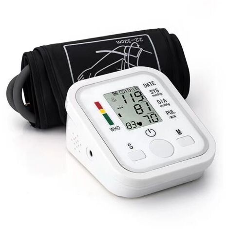 Tonomètre de compteur de battement de coeur de moniteur de mesure de tension artérielle de bras de Digital d'affichage à cristaux liquides