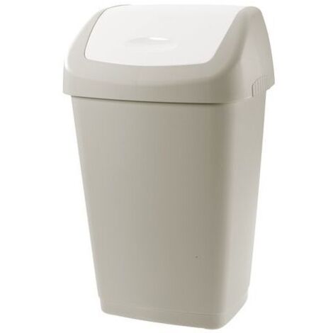 Tontarelli 8101384ACE Aurora Pattumiera con Coperchio Basculante 25 L colore Tortora