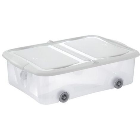 Tontarelli Contenitore Salvaspazio Stock Box Sottoletto con Ruote