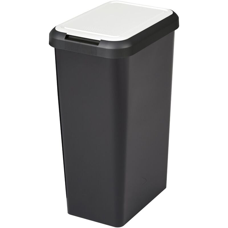 Tontarelli - Poubelle Touch&Lift Unitaire 45 litres blanc