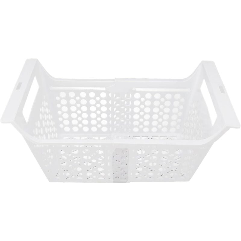 Tonysa - 2 pièces de rangement de réfrigérateur avec poignées, Panier de Congélateur Coffre, robustes et Extensible en PP-Organisation pour cuisines,