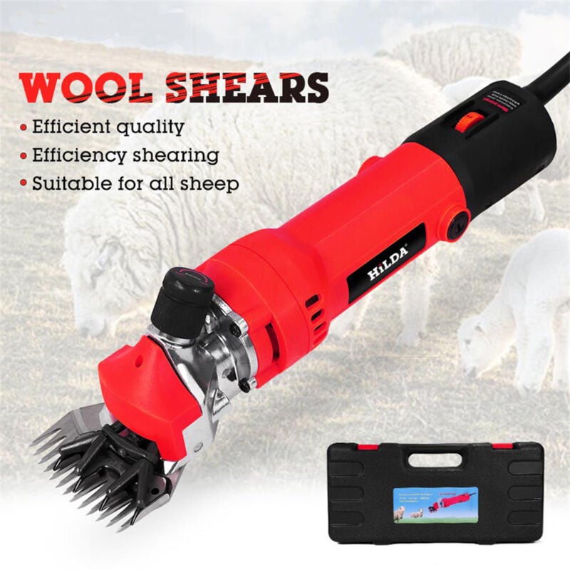 680W Tondeuse Electrique Mouton,Tondeuse à Moutons Machine avec 6 Vitesses Réglables,Machine de Cisaillement Professionnelle pour Tondeuse Animaux