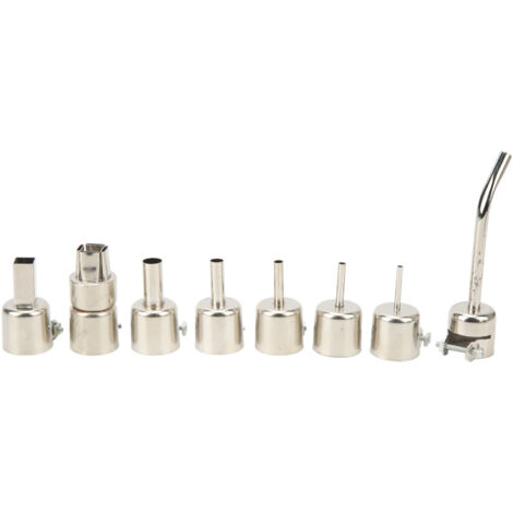 TONYSA 8 pcs incurvés de chaleur de chaleur buses de pistolet kit
