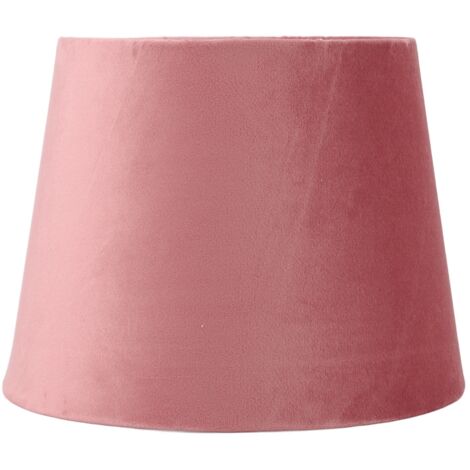 TONYSA Abat-jour en tissu E27 E14, abat-jour de remplacement conique en velours pour lampe décorative, pour Table, chevet, sol, marron