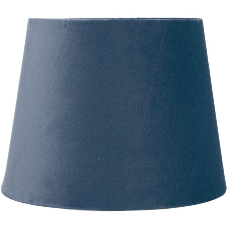 TONYSA Abat-jour en tissu E27 E14, abat-jour de remplacement conique en velours pour lampe décorative, pour Table de chevet, sol, bleu