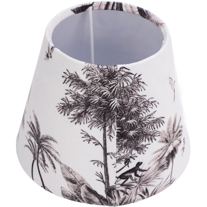 TONYSA Abat-jour moderne Simple en velours, décoration conique exquise pour tête de lampe E27 E14, forêt tropicale