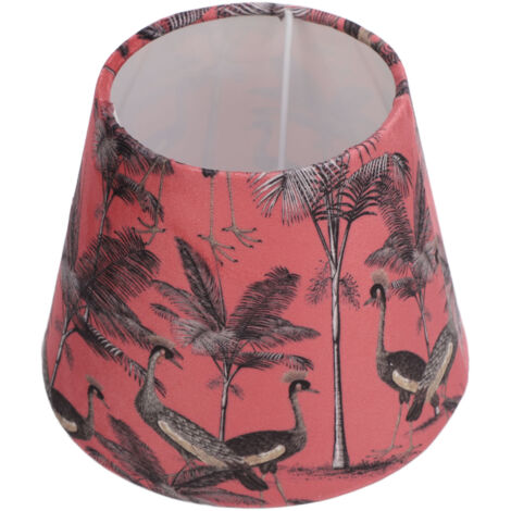 TONYSA Abat-jour moderne Simple en velours, décoration conique exquise pour tête de lampe E27 E14, paons