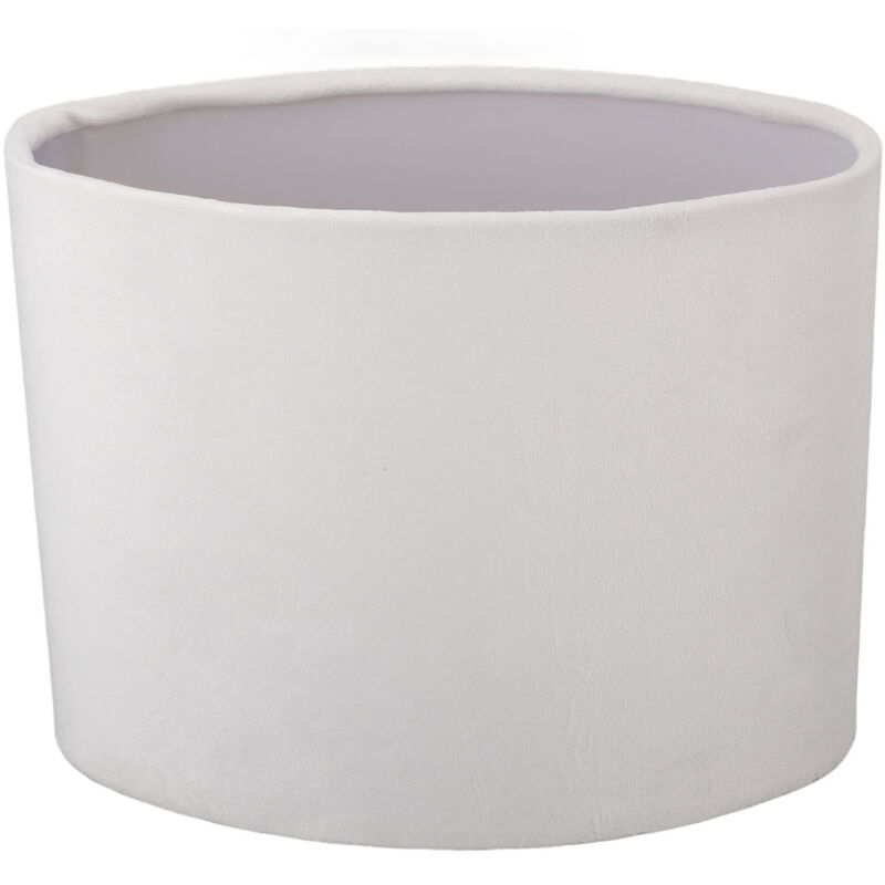 TONYSA Abat-jour ovale en tissu E27 E14, utilisation universelle, couverture moderne pour sol de Table, blanc