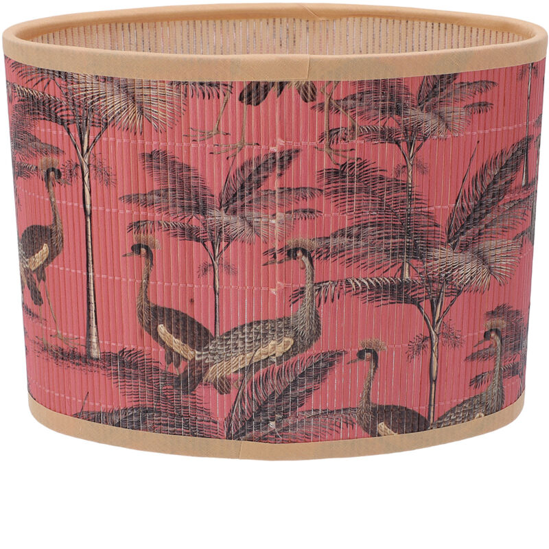TONYSA Abat-jour tambour Boho imprimé E27 E14, abat-jour décoratif Vintage tissé pour lustre, lampadaires