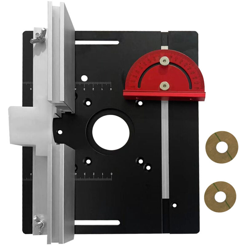 TONYSA able DéFonceuse Plaque Aluminium Costume, Table Fraisage Insert Avec Support De Torsion Coudé, DéFonceuse Plaque, Defonceuse A Bois Accessoire