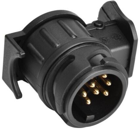 TONYSA Adaptateur 13 broches vers 7 broches, surface plaquée étanche, prise adaptateur pour remorque 12 V, contact en cuivre pour camping-car