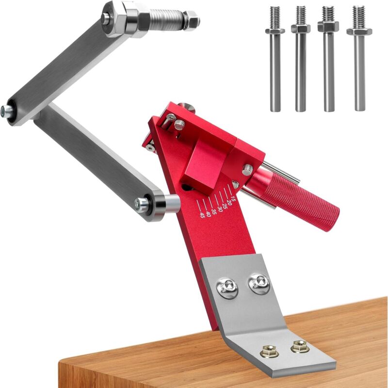 Tonysa - Aiguiseur de lames de tondeuse à gazon pour lames droites et standard réglables de 15 ° à 45 °