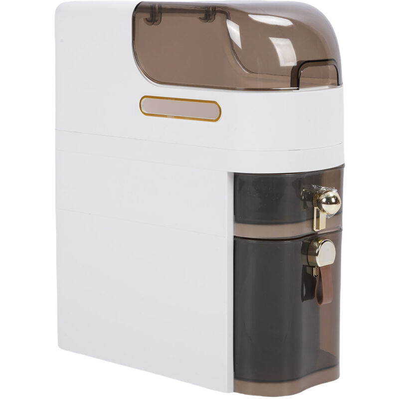 TONYSA Armoire de rangement de salle de bain PP PC, organisateur étroit et mince, petit coin avec 4 roues pour papier toilette, cuisine, linge court