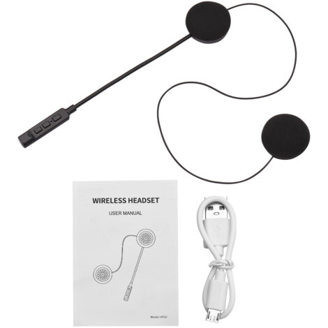 TONYSA Bluetooth Casque Moto Bluetooth BT8, Kit Mains Libres, Haut - Parleur de Musique, Microphone de Contrôle D'appel, Fonction de Réduction du Bruit, pour Casque