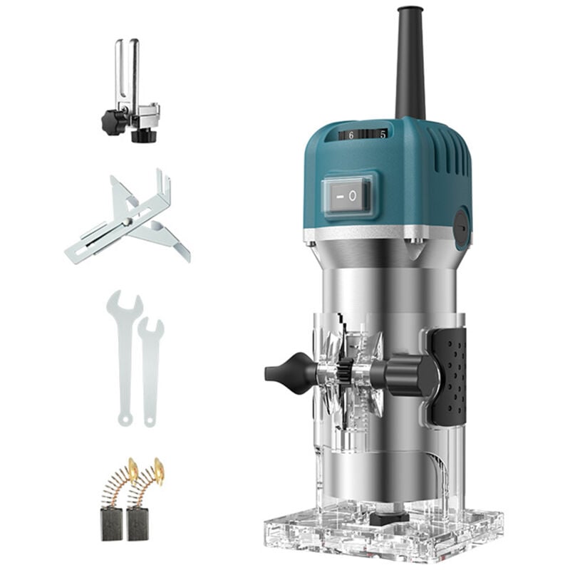 Tonysa - Bois Défonceuse Affleureuse , 30000r/min 800 w Fraise à bordure , Routeur à Bois Électrique avec 6 vitesses