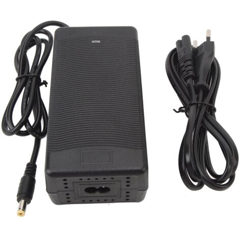 TONYSA Chargeur de vélo électrique, chargeur de vélo électrique 4,6 V 2 A, connecteur DC 5,5 x 2,1 mm, adaptateur d'alimentation, chargeur de batterie pour scooter électrique AC