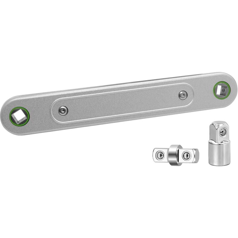 Tonysa - Clé d'extension universelle, clé à cliquet, adaptateur d'extension de barre d'extension de poignée décalée, clé de réparation pour la maison