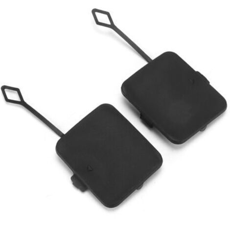 TONYSA Couvercle de crochet de remorquage pour pare-choc arrière, 2 pièces, ABS noir 51127272415, remplacement pour X3 F25 2011 – 2014