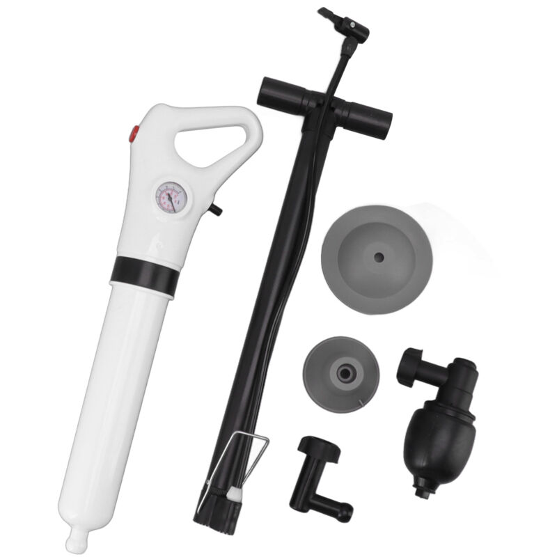 Topiky - tonysa Déboucheur canalisation nettoyage pompe haute pression outil de piston de toilette avec adaptateurs,Dispositif De Dragage De Type