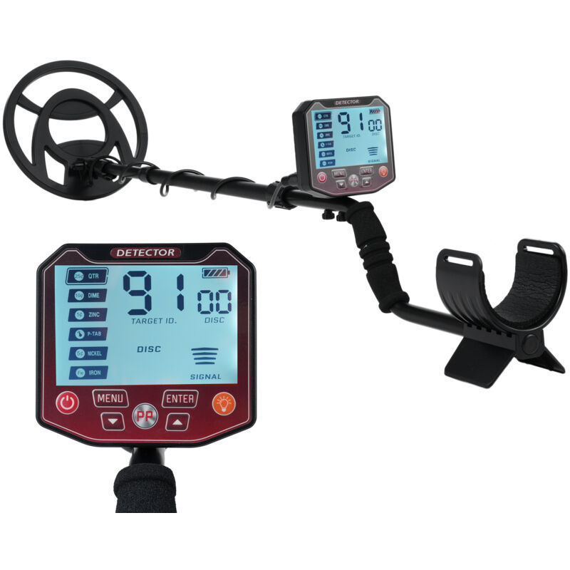 Détecteurs de Métaux Haute Précision Hauteur, Professionnel Détecteurs de Métaux Réglable Bobine de Recherche Étanche, 3 Modes réglables,Affichage
