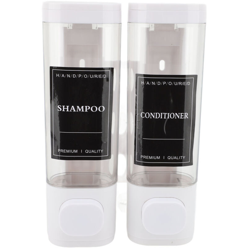 Distributeurs de savon de douche, distributeur de shampooing et après-shampoing, distributeur mural de savon pour les mains, pompe 2x300 ml, hôtel,