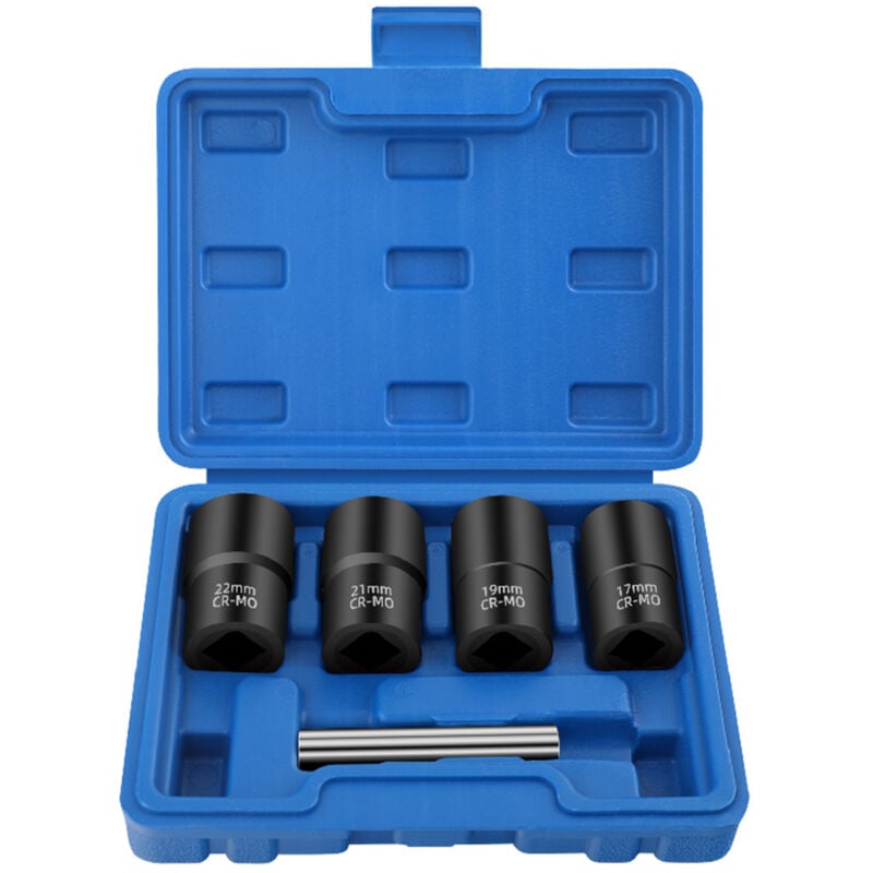 Extracteur Ecrou Antivol,Extracteur Ecrou Antivol Peugeot,Douille Ecrou Abimé,Estrattore Bulloni Antifurto,Douilles Torsadées 1/2,5Pcs Socket Set