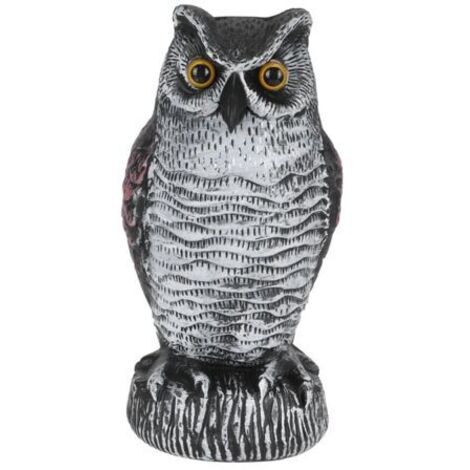 TONYSA Fausse Simulation de Statue de hibou, décoration de jardin extérieur, répulsif en plastique, leurre de chasse 1021-1
