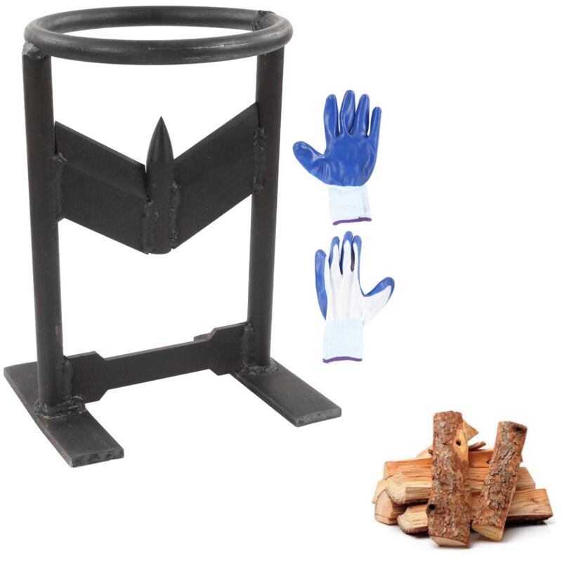Tonysa - Gistuch Fendeuse Bois Manuelle Rapide Diviseur Buches, Coupe-Bois de Chauffage avec Pliable Sac a Buches, Fendeur Compact Facilement et en