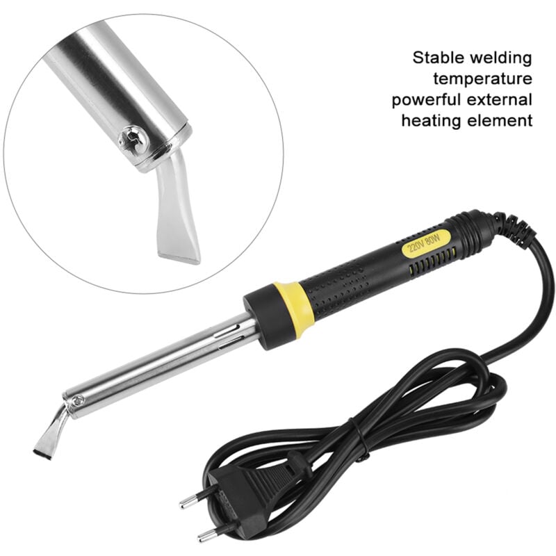 Tonysa - Fer à souder électrique professionnel de précision, 220 v, 80 w, pistolet pour soudure du fer à souder de pliage, pour réparer les