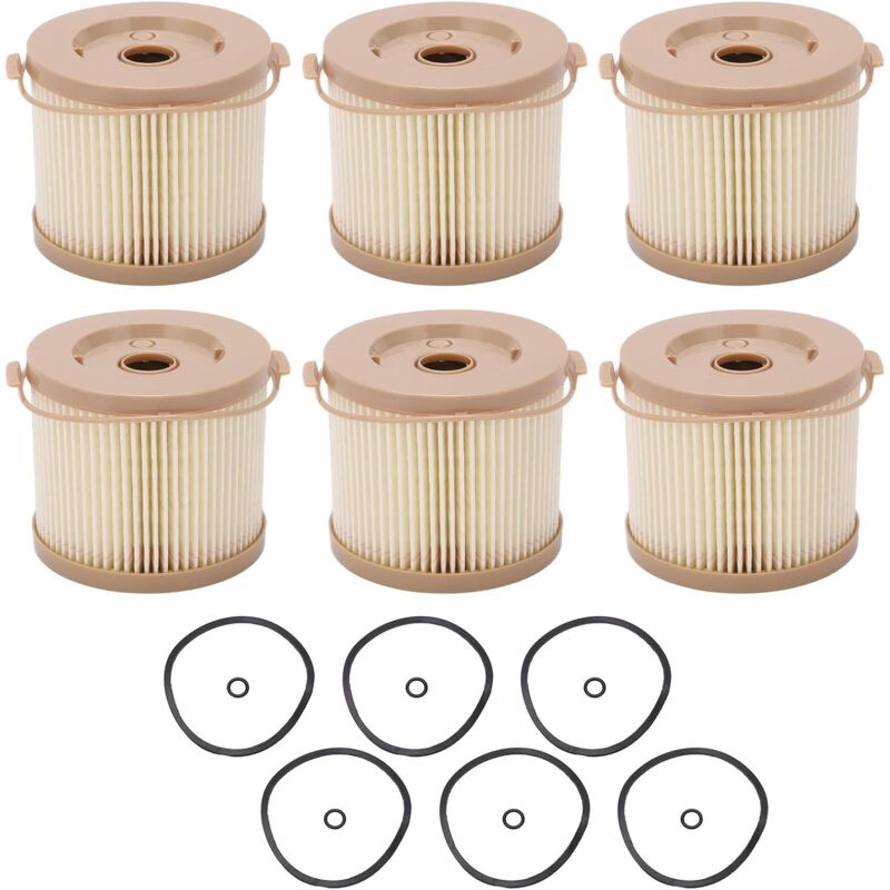 Filtre Gasoil Racor, Lot de 6 Filtres à Carburant Séparateur D'Eau pour Filtre à Eau pour racor 2010PM-OR 500FG - Tonysa