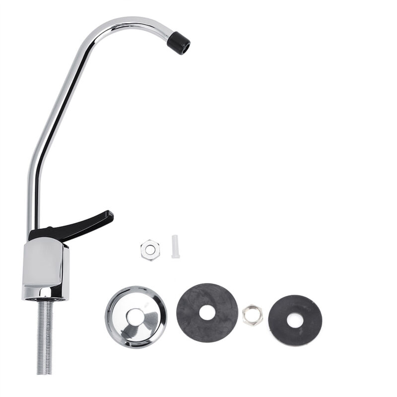TONYSA G1/4 pouce Universel pour cuisine Robinet à pression en alliage de cuivre Robinet à col de cygne pour évier Robinet domestique