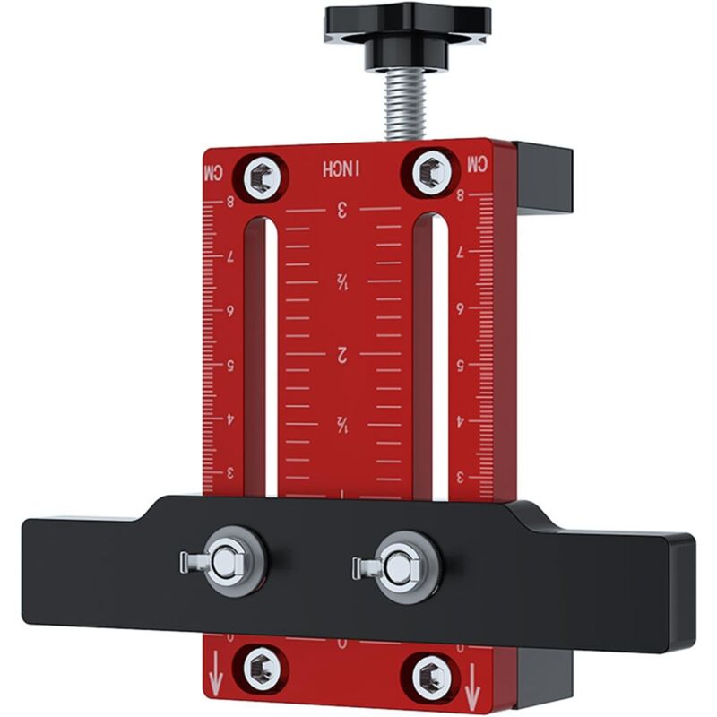 Tonysa - Gabarit de montage de porte d'armoire, gabarit de perçage de charnière à verrouillage précis, gabarit de perçage ajustable, pour Porte