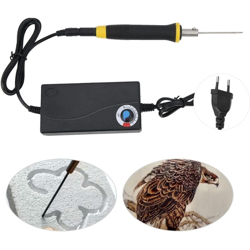 Tonysa - Hot Wire Mousse aiguille Cutter Electric polystyrène Couper Stylet Outils – pour Planche de Polystyrène, Planche kt en Coton perlé