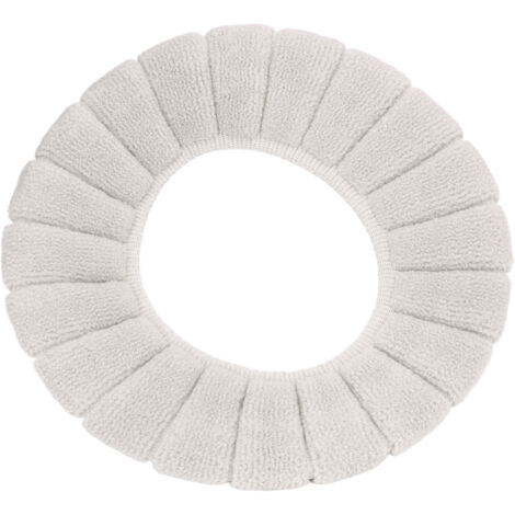 TONYSA Housse de siège de toilette épaisse, lavable, matériau doux, garde au chaud, respectueux de la peau, Durable, couleur exquise, coussin beige