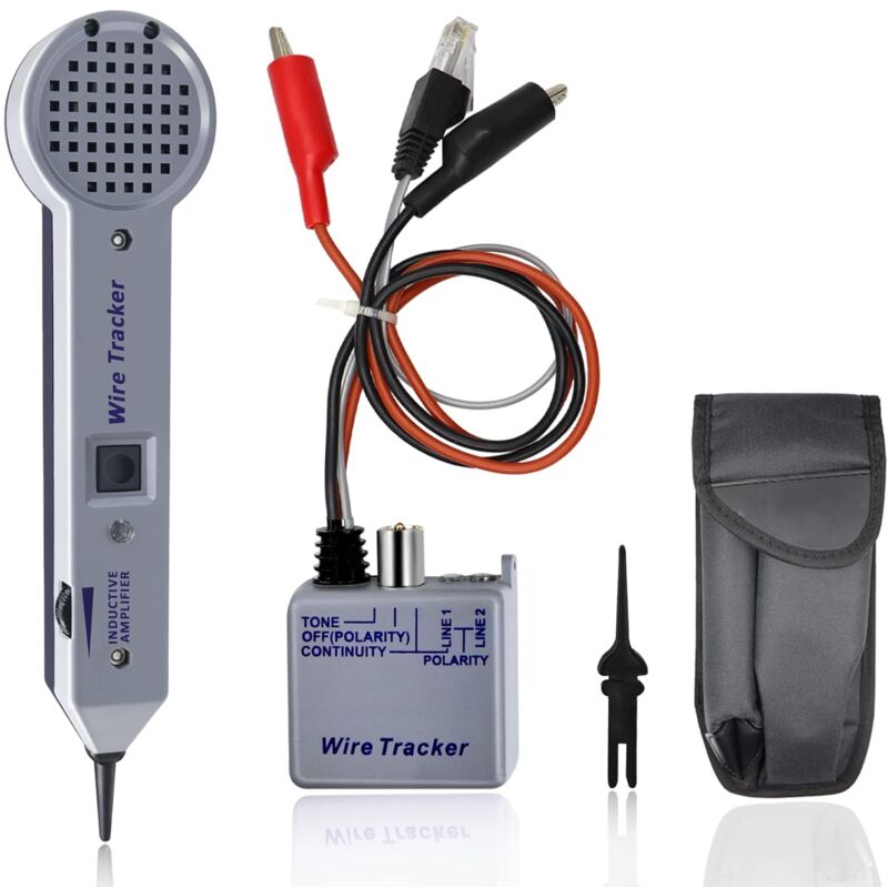 Tonysa - Kit de Test de Circuit 200EP avec Détecteur de Toner pour Câble, Amplificateur à Induction Réglable et Fonctions Supplémentaires de Test et