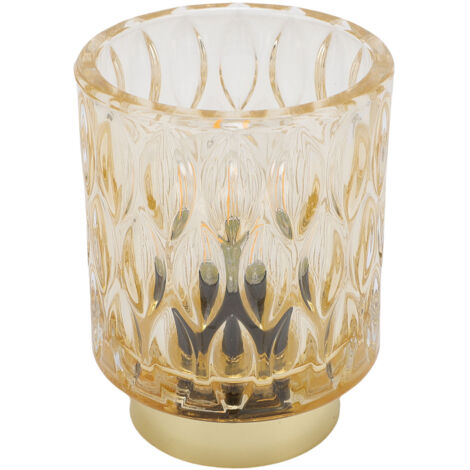 TONYSA Lampe à piles avec minuterie, ampoule LED sans fil, Accent en verre pour salon, chevet, Table de chevet, décoration de la maison