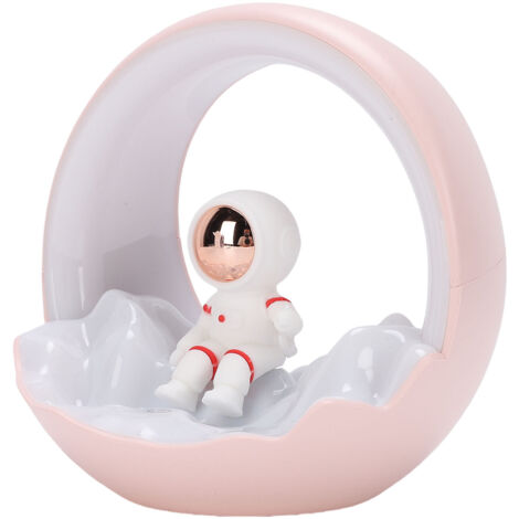 TONYSA Lampe de nuit rose en forme de lune, trois couleurs, Rechargeable par USB, tactile, avec 3 niveaux de luminosité, pour chambre à coucher