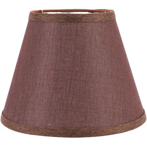TONYSA Lampe de Table en tissu, abat-jour décoratif E27, fabriqué à la main, pour la maison, l'hôtel, la chambre à coucher, le salon, couleur café