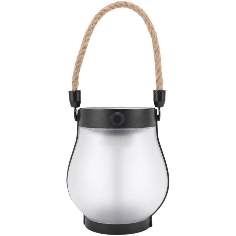 TONYSA Lanterne solaire pour l'extérieur, imperméable, corde de chanvre suspendue, flamme vacillante, lumière LED pour jardin, Camping, cour,