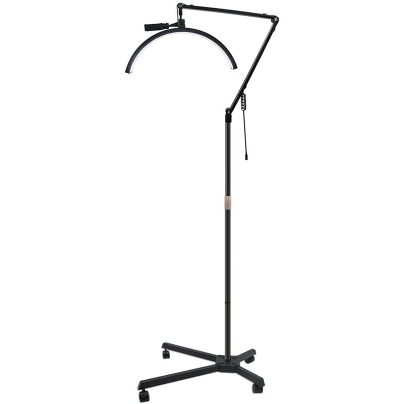 Tonysa - Lumière vidéo led au sol 36W,lumière de remplissage en forme de demi-lune, 3000K-5600K, variable avec support de lumière métallique