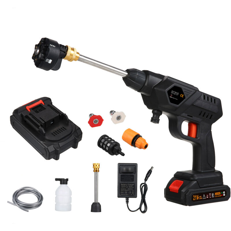 Tonysa - NettoyeurHaute Pression sur Batterie, Cordless Pressure Washer, with Battery and Charger 21V Rechargeable pour Voitures Nettoyage Maison