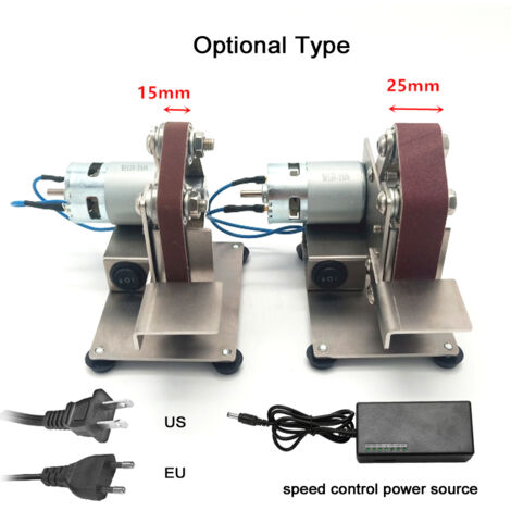 TONYSA Outil de meulage multifonctionnel, Mini ponceuse à bande électrique Portable à faible bruit